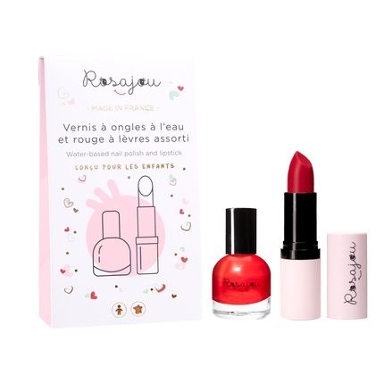 Rosajou Set Duo Madame Matching Lipstick And Nail Polish For Children