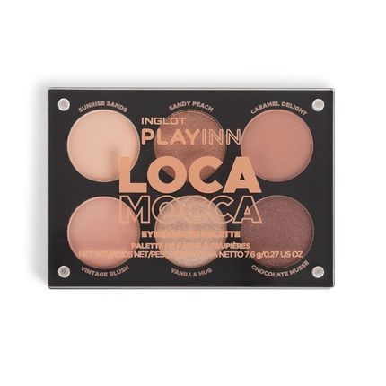 Inglot Playinn Loca Mocca Eyeshadow Palette - Matte And Shimmer