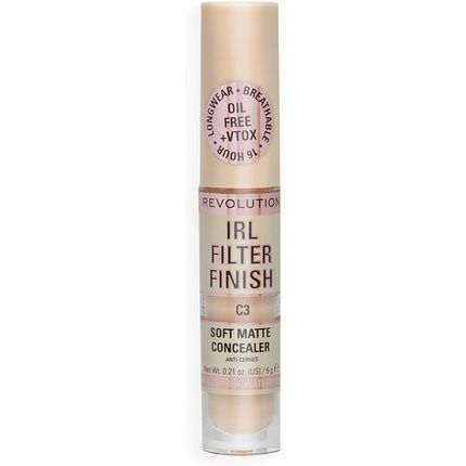 Makeup Revolution Irl Filter Finish Concealer Medium To Full Coverage C3 6G