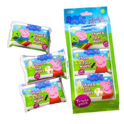 Peppa Pig Hand And Face Wipes 10 Wipes