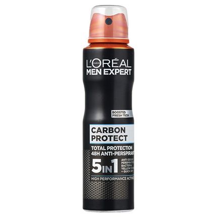 L'Oral Paris Men Expert Carbon Protect Deodorant Spray 150Ml 5In1 Antiperspirant For Men - Image 3