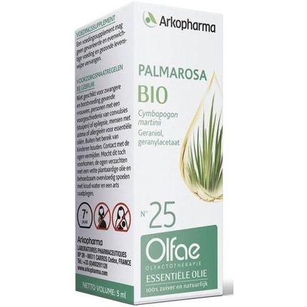 Arkopharma Organic Palmarosa Essential Oil 5Ml