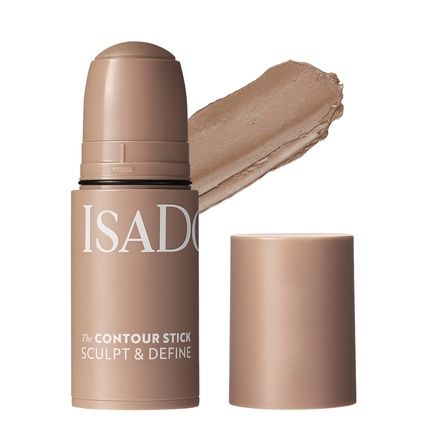 Isadora Stick'N Brush Contouring Stick With Brush Matte Natural Contour 2-In-1 Cream Contour Stick And Contour Brush Cool Beige 30
