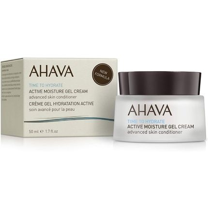 Ahava Active Moisture Gel Cream 50Ml Natural Dead Sea Facial Cream For All Skin Types Anti Aging Moisturizing Protective Daily Routine For Women And Men