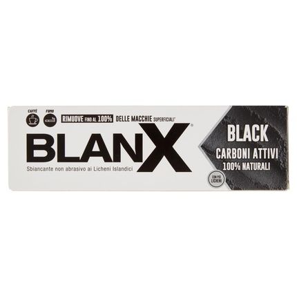 Blanx Black Toothpaste 75Ml Whitening Toothpaste With Icelandic Lichen And 100% Natural Activated Charcoal Removes Stains From Coffee, Smoke, And Tea Vegan Friendly - Image 3