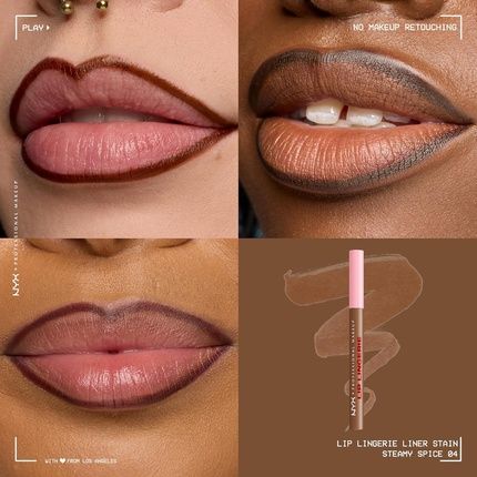 Nyx Professional Makeup Liner Lip Stain Lip Lingerie Seamless All Day Stain