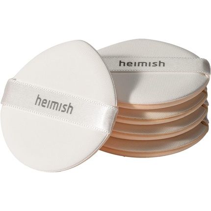 Heimish Artless Rubycell Puff 5 Pcs Soft Cushion Puff Foundation Makeup Tool Angled Design Wet And Dry Use