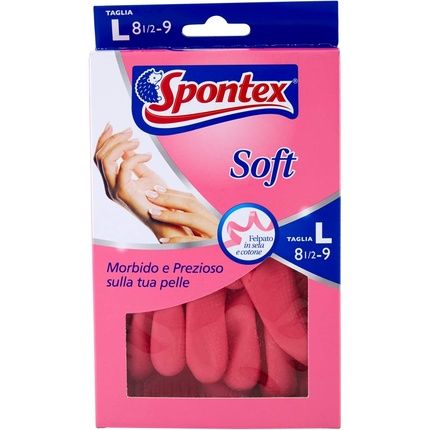 Spontex Gloves Household Products Soft Taglia L Fuchsia