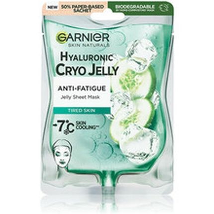 Garnier Hyaluronic Cryo Anti-Fatigue Jelly Sheet Mask 6 Count