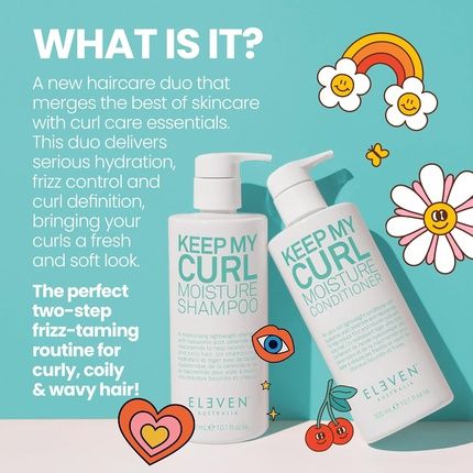Eleven Australia Keep My Curl Moisture Shampoo Hydrating For Curly And Wavy Hair - Image 3