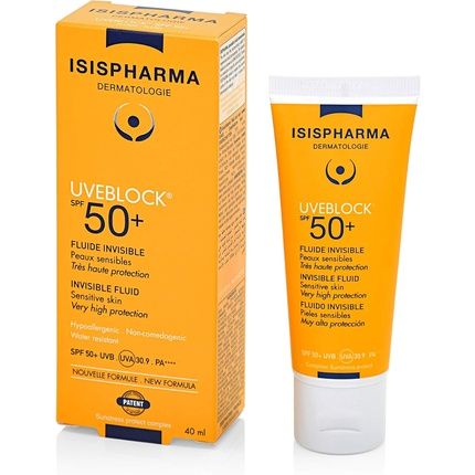 Isispharma Uveblock Spf 50+ Invisible Fluid Sun Protection 40Ml
