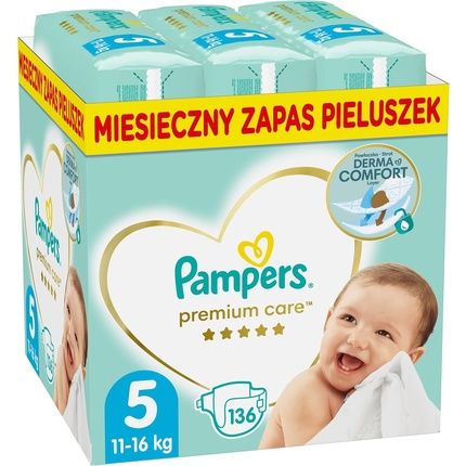 Pampers Baby Diaper Size 5 Premium Care Diapers Best Comfort And Sensitive Skin Protection