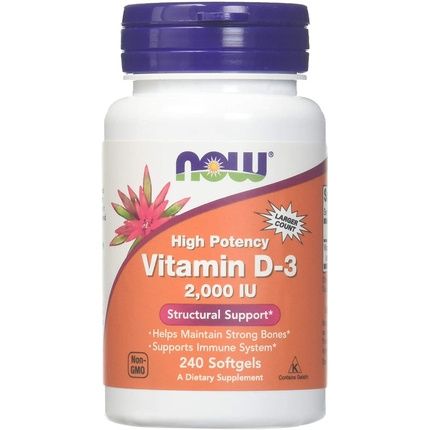 Vitamin D-3 2,000 Iu Softgels 240 Count