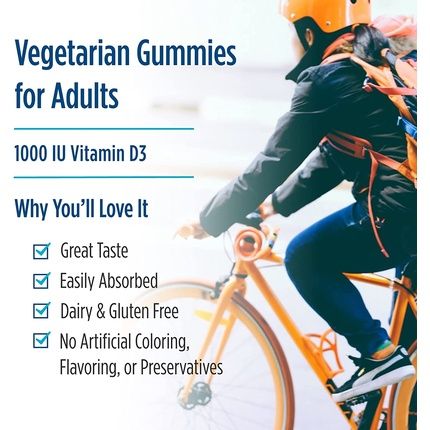 1000 Iu Vitamin D3 120 Gummies - Image 3