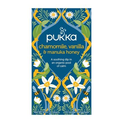 Pukka Chamomile Vanilla Manuka Tea Organic Herbal Tea