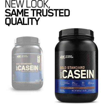 Optimum Nutrition 100% Gold Standard Casein Protein Powder For Muscle Building 28 Servings 0.92Kg Supreme Chocolate Flavor