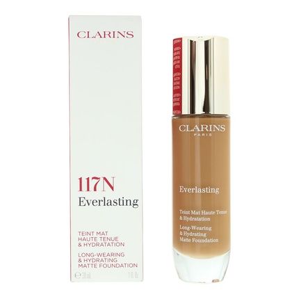 Clarins Everlasting Long Wearing 117N Hazelnut Foundation 30Ml For Women