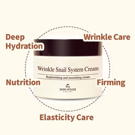 The Skin House Wrinkle Snail System Cream 50Ml 1.69 Fl.Oz. Firming Eliminates Skin Impurities Repairs Skin Barriers Anti-Aging