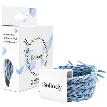 Bellody Original Hair Ties Stylish Braided Hair Tie With Strong Hold Seychelles Blue Women'S Hair Accessories In Light Blue