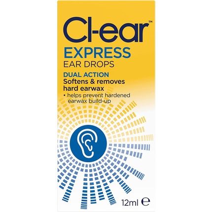 Cl-Ear Express Ear Drops Dual Action For Earwax Removal 12Ml Bottle - Image 3