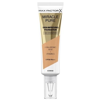 Max Factor Miracle Pure Skin Improving Foundation Spf30 Pa+++ 55 Beige - 30Ml
