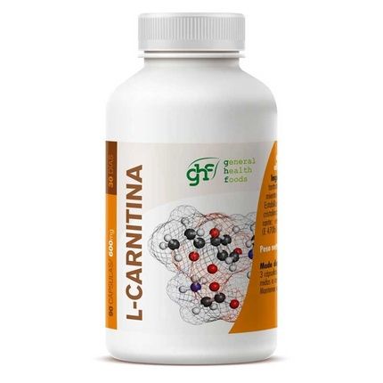Ghf L-Carnitine 500Mg 90 Capsules - Dietary Supplement For Weight Management