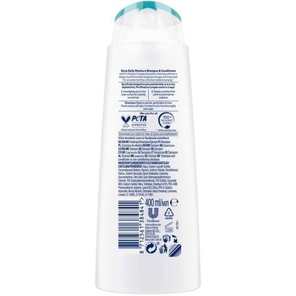 Dove Nutritive Solutions Daily Moisture Shampoo For Dry Hair 400Ml - Image 3