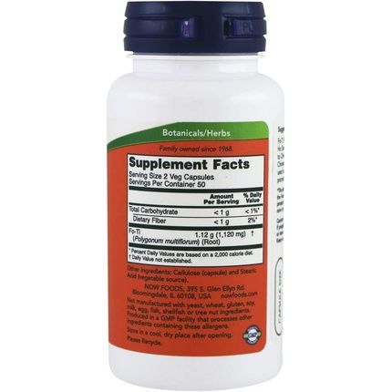 Now Foods Fo-Ti 100 Capsules 560Mg