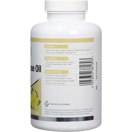 Natures Aid Evening Primrose Oil 1000Mg Cold Pressed Omega-6 Gla 180 Softgel Capsules