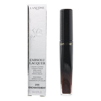 Lancome L'Absolu Lacquer Buildable Shine & Color Longwear Lip Color 296 Enchantment 8Ml