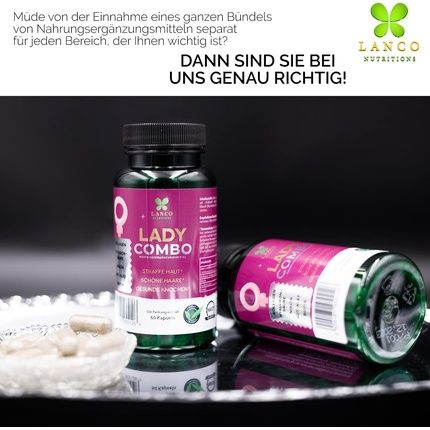 Lanco Lady Combo Beauty Anti-Aging Booster For Skin, Hair, And Nails