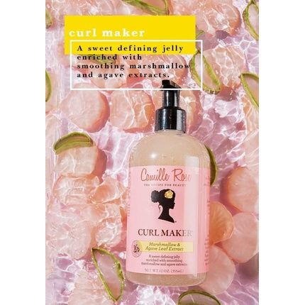 Camille Rose Curl Maker Jelly 355Ml - Nourishing And Defining Curls - Aloe Juices & Marshmallow Root - Image 3