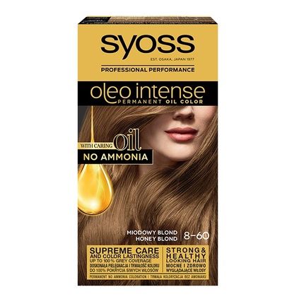 Syoss Oleo Intense Permanent Hair Color With Oils 8-60 Honey Blonde
