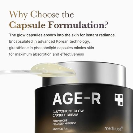 Medicube Age-R Glutathione Glow Capsule Facial Cream Instant Lifting - Image 3