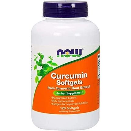 Now Foods Curcumin Turmeric Root Extract 120 Softgels