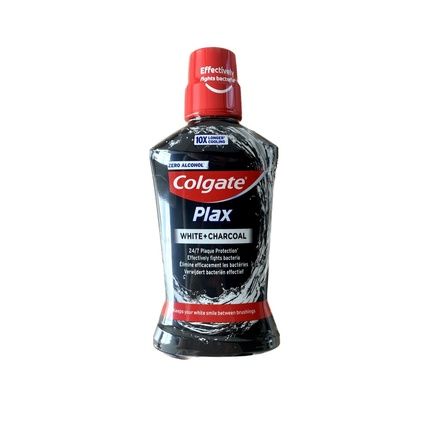 Colgate Mondwater Plax White + Charcoal 500Ml