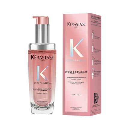 Krastase Chroma Absolu Oil Refillable 75Ml Radiance Sublimating Oil For Colored Hair