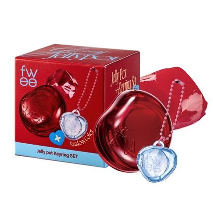 Glowy Jelly Pot Keychain Set Dewy Jelly Lip & Blush Color Tinted Glow Jelly