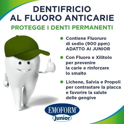 Emoform Junior Toothpaste For Children 6+ Years - 75Ml Mint - Image 3