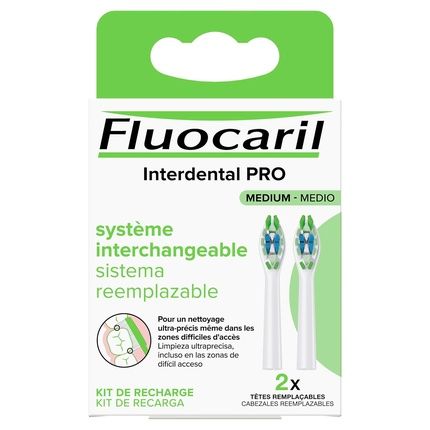 Fluocaril Interdental Pro Interchangeable System Medium 2 Interchangeable Heads