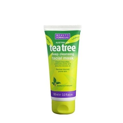 Beauty Formulas Tea Tree Deep Cleansing Facial Mask - 100Ml
