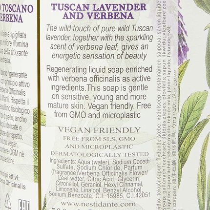 Nesti Dante Lavender & Verbena Liquid Soap 500Ml