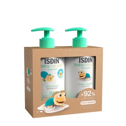 Isdin Baby Naturals Gel Shampoo 400Ml + Body Lotion 400Ml