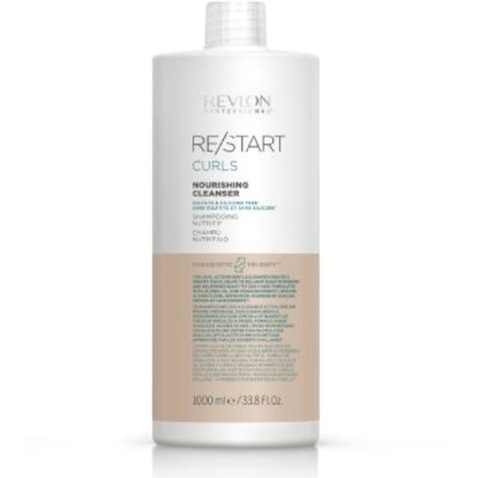 Revlon Restart Curls Nourishing Cleanser 1000Ml For Curly And Wavy Hair