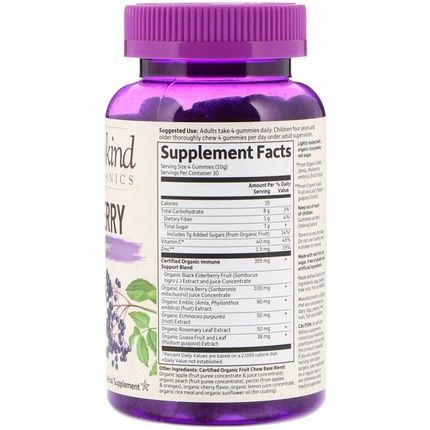 Organic Elderberry Vegan Gummy Drops Garden Of Life 120