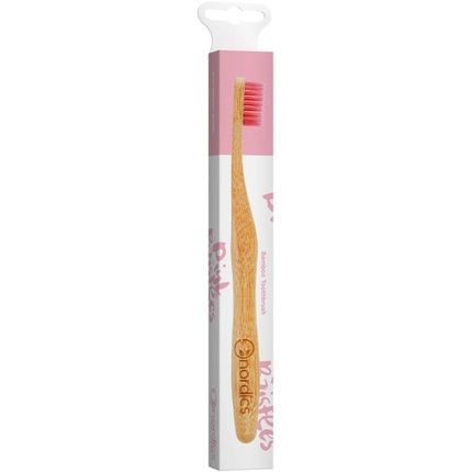 Nordics Adult Bamboo Toothbrush In Pink Bristle