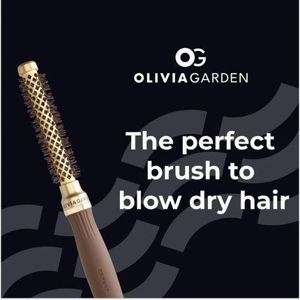 Olivia Garden Expert Blowout Shine Gold & Brown Hairbrush 15 Gold 15Mm - Image 3