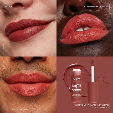 Nyx Professional Makeup Smooth Whip Matte Lipstick 03 Latte Foam 4Ml - Image 3