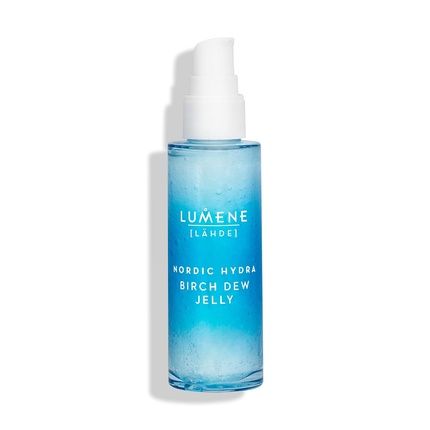 Lumene Nordic Hydra Birch Dew Jelly Dual Hydrating Serum Face Moisturizer With Hyaluronic Acid And Nordic Birch Sap 1.7 Fl Oz