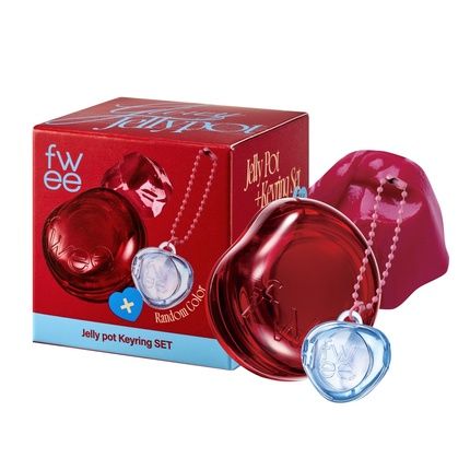 Glowy Jelly Pot Keychain Set Dewy Jelly Lip & Blush Color Tinted Glow Jelly